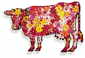 Floral cow