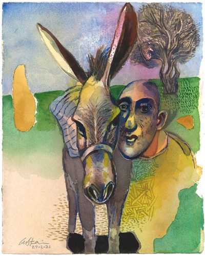 2021 – 50 – Man And His Donkey